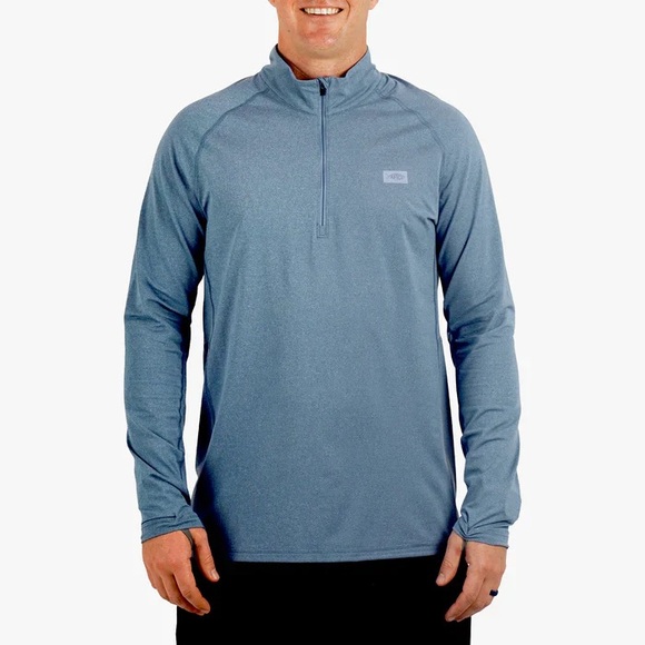 AFTCO Other - AFTCO Air-O Mesh 1/4 Zip Performance Shirt XXL blue green